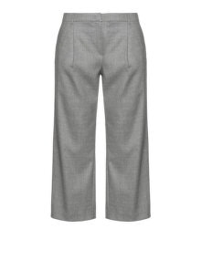 navabi Wool blend cropped trousers Grey