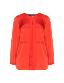 Verpass Jersey and satin blouse Orange