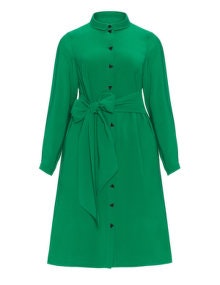 Arched Eyebrow for navabi Belted shirt dress Green