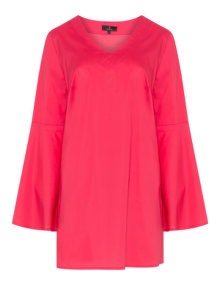 Jo and Julia Flute sleeve top  Pink