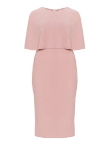 Want That Trend Caped midi dress Pink