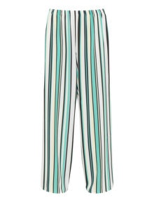 annalisa Striped crepe trousers  Green / Multicolour