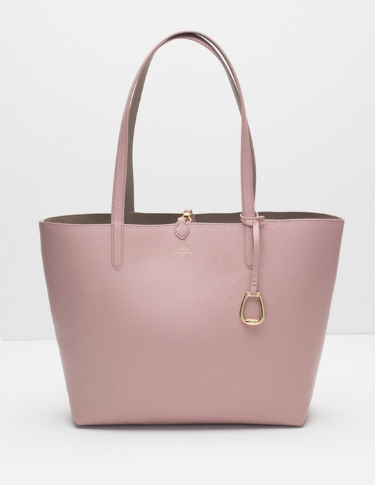 Lauren Ralph Lauren Faux leather Merrimack bag Pink / Taupe-Grey
