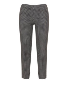 Karin Paul Checked woven fabric pleat trousers  Black / Grey
