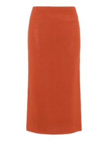 Isolde Roth Knitted midi skirt  Orange