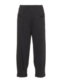 NÖR Faux leather and jersey trousers Anthracite / Black
