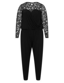 Zizzi Lace jumpsuit Black