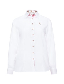 Eterna White straight fit shirt White / Red