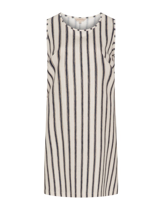 Isolde Roth Striped A-line dress  Ivory-White / Dark-Blue