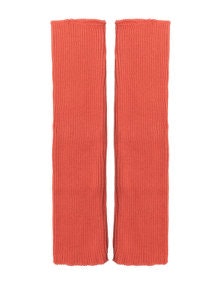 Isolde Roth Rib knitted arm warmers Orange