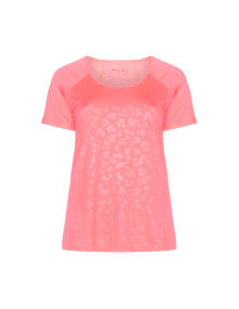 Röhnisch Animal print glossy sports top  Pink