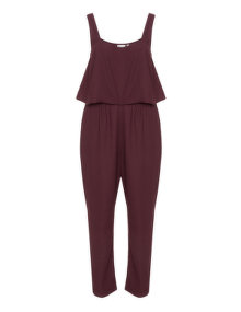 Junarose Flared top jumpsuit Bordeaux-Red