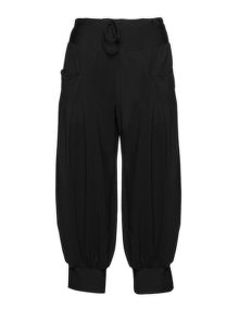 Isolde Roth Jersey drawstring waist trousers Black