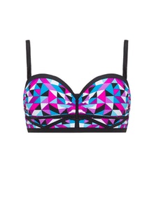 Cactus Graphic print underwired bikini top  Multicolour