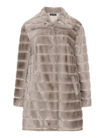 Verpass Faux fur coat Sand