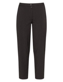 two danes Striped wide leg trousers Anthracite / Black