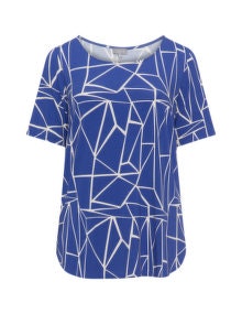 Yoona Printed jersey t-shirt Dark-Blue / White