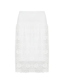 Vento Maro Lace pencil skirt White