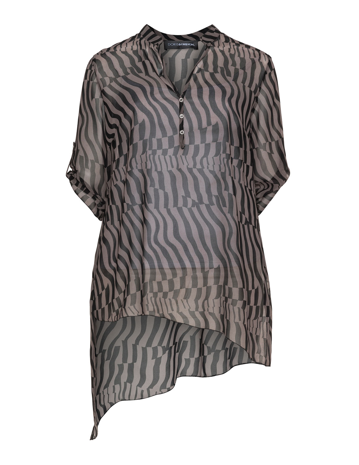 Asymmetric chiffon print blouse by
Doris Streich