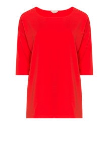 Amber and Vanilla Basic jersey top Red