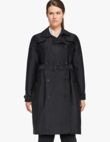 Mynt 1792 Cotton blend trench coat Dark-Blue