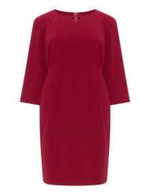 navabi Tailored jersey dress Bordeaux-Red