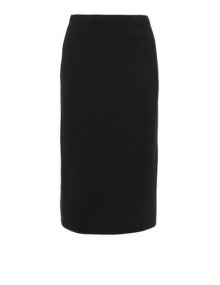 Isolde Roth Slit detail fine knit midi skirt Black