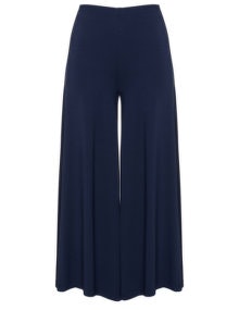 Exelle Jersey wide leg trousers Dark-Blue