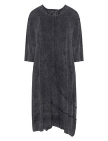 Barbara Speer Washed out jersey dress Black / Anthracite