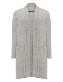 Two Danes Open wool cardigan Light-Grey