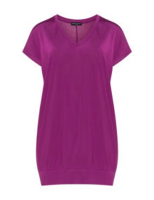 Manon Baptiste V-neck jersey top Berry-Purple