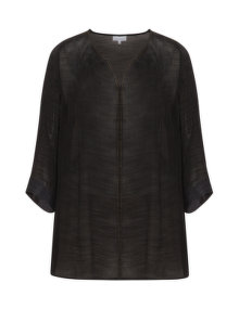 Zhenzi Decorative seams tunic  Black