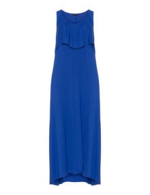 Jo and Julia Ruffled jersey maxi dress Blue