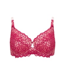 Deesse Lace underwired bra  Berry-Purple