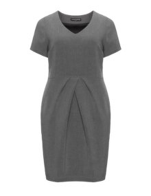 Manon Baptiste Pleated shift dress Grey