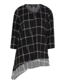 Vincenzo Allocca Asymmetric check top Black