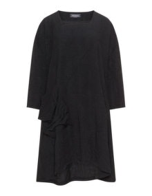 Transparente Asymmetric tunic  Black