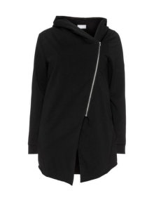 Yoona Asymmetric zip-up  Black