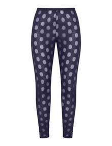 Boris Textured polka dot leggings  Dark-Blue