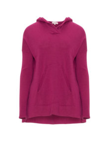 Amber and Vanilla Kangaroo pocket hooded jumper  Berry-Purple