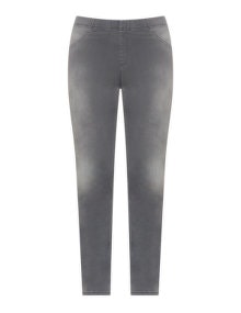 Manon Baptiste Cotton-blend denim trousers  Light-Grey