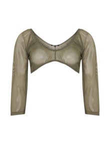 Twister Long sleeve mesh undertop Khaki-Green