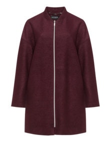 Jette Felt wool blend coat  Bordeaux-Red