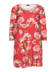 Vento Maro All over floral print dress  Red / Multicolour