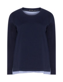 Jette Striped jumper  Dark-Blue / White