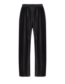 Junarose Wide leg plissé trousers Black