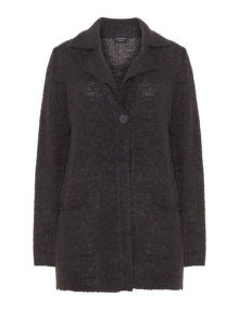 Via Appia Due Bouclé cardigan Anthracite