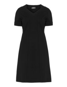 Karin Paul Short sleeve jersey dress Black