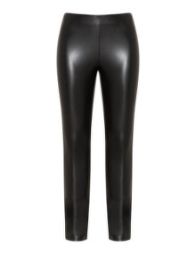 Frapp Faux leather leggings Black