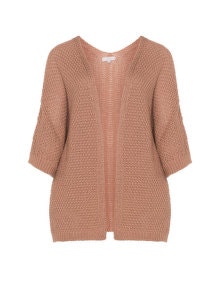 Amber and Vanilla Open front cardigan Dusky-Pink